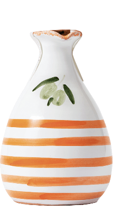 Olio Extra Vergine di Oliva Fruttato Medio Orcio Tonkrug rund Orange Lamantea 250ml