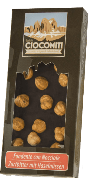 Ciocomiti Zartbitter mit Haselnüssen Schokoladentafel