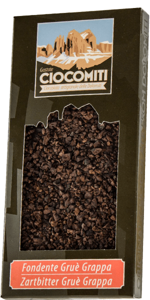 Ciocomiti Zartbitter mit Grue Grappa Schokoladentafel