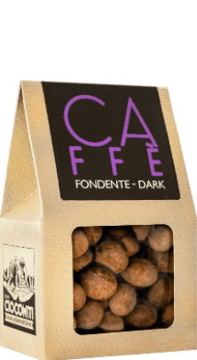 Kaffeebohnen umhüllt von feiner Zartbitterschokolade Ciocomiti