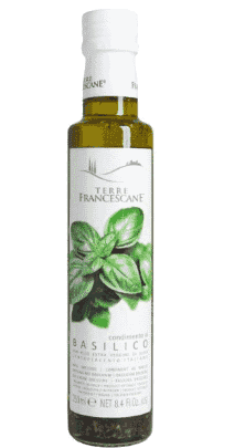 Terre Francescane Condimento al Basilico in Olio Extra Vergine di Oliva - Olivenöl mit Basilikum