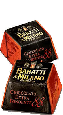 Cioccolatini Extra Fondente Edelbitter 88% Baratti &amp; Milano 500g Sparpaket