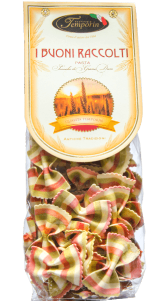 Pastificio Temporin Farfalle Tricolore Italia