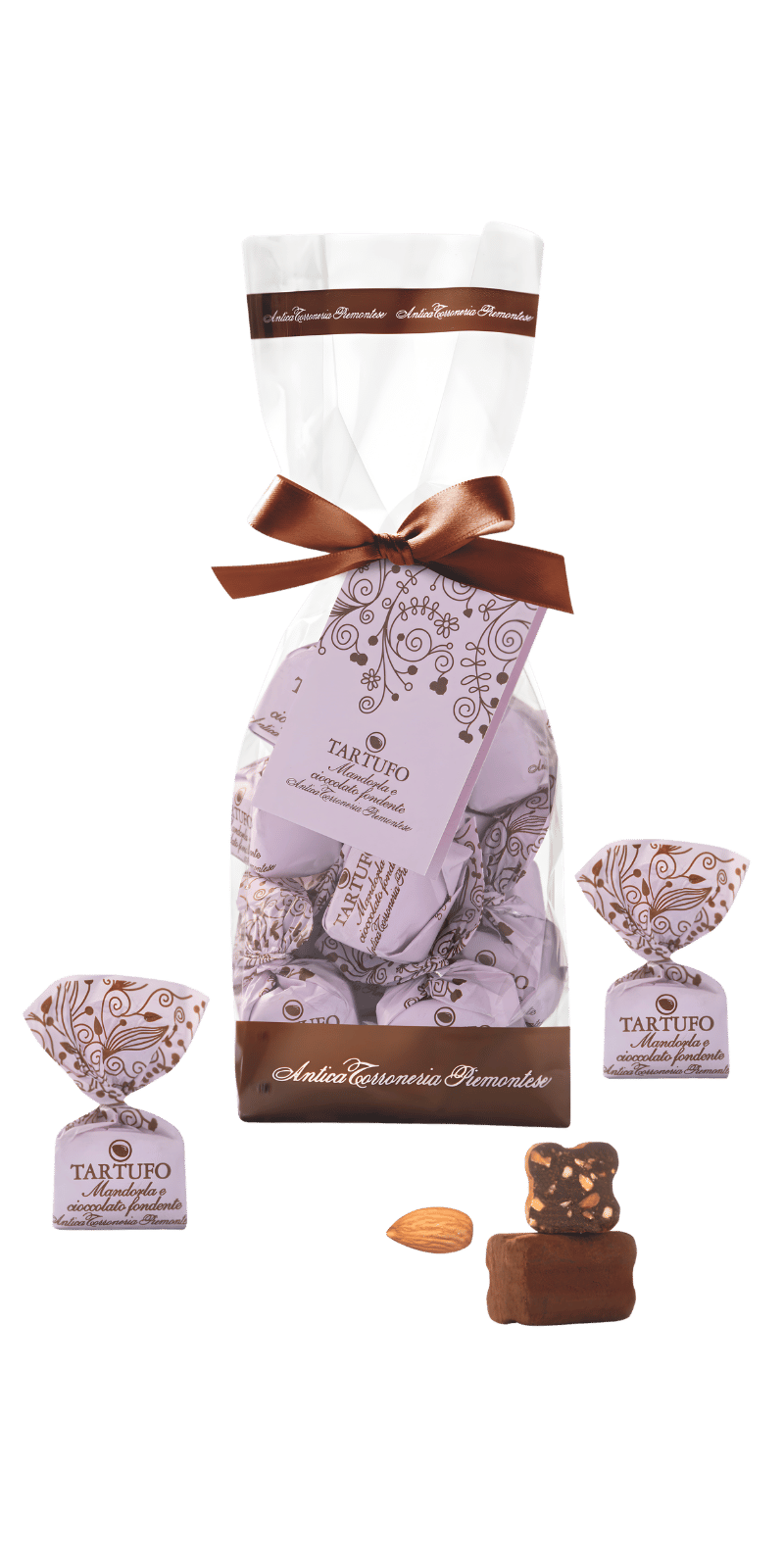Antica Torroneria Piemontese Tartufi mandorle ciocc. fondente 200g
