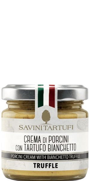 Crema di Porcini con Tartufo Bianchetto Savini Tartufi