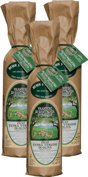 Frantoio di Sant'Agata Buon Frutto Olio Oliva Extra Vergine 3x 250ml