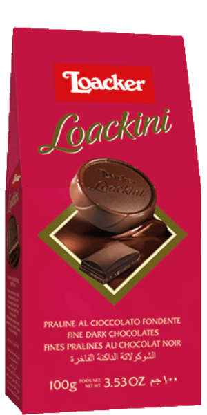 Loackini Pralinen mit Zartbitterschokolade Loacker