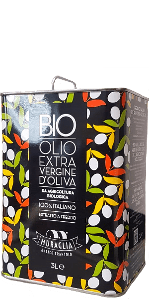 Olio Extra Vergine d'Oliva BIO Frantoio Muraglia 3L Brick Box