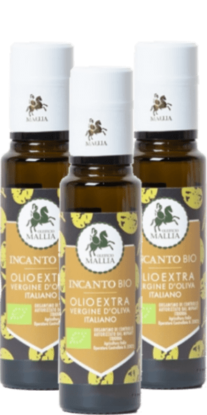 Oleificio Mallia Olio Extra Vergine di Oliva Incanto 3x 100ml