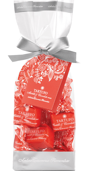 Tartufo Dolce Mirtilli & Cioccolato Rosa Antica Torroneria Piemontese 200g
